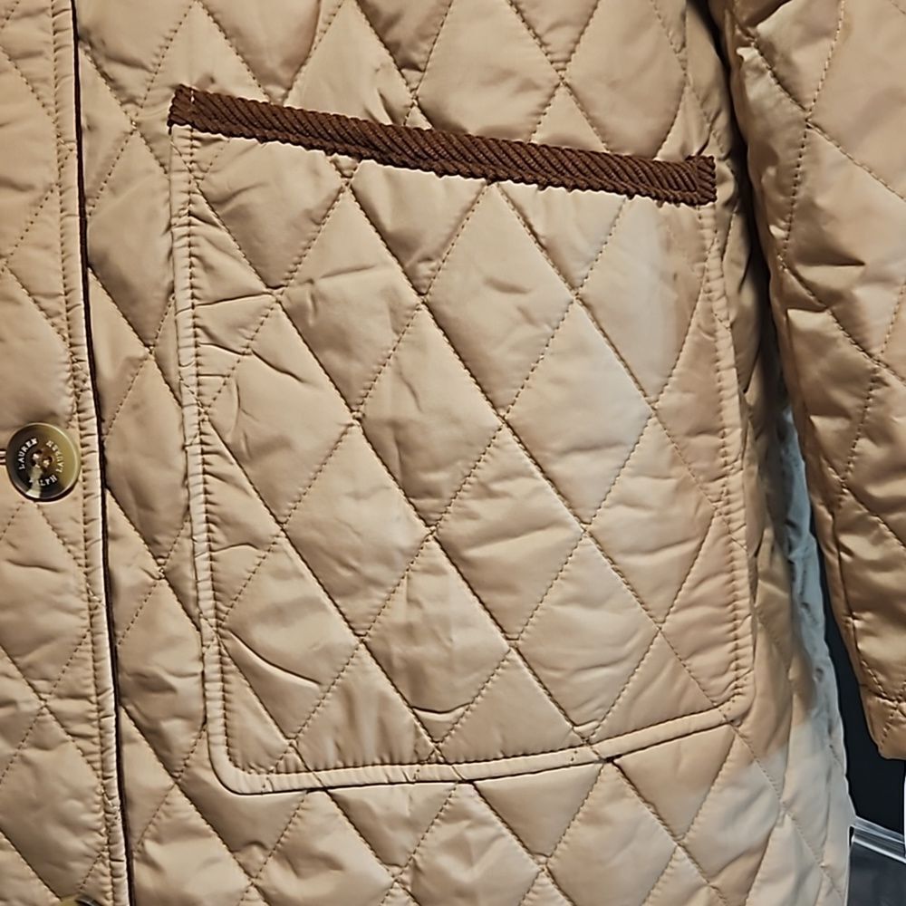 Lauren Ralph Embroidered Quilted Hooded Jacket Size:XL  NWT - Picture 5 of 11